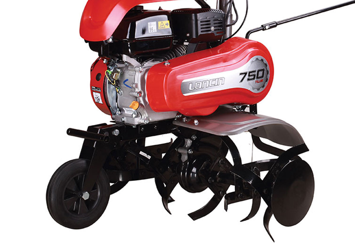 Απεικονίζονται ο τροχός και τα κοφτερά μαχαίρια του μηχανήματος.